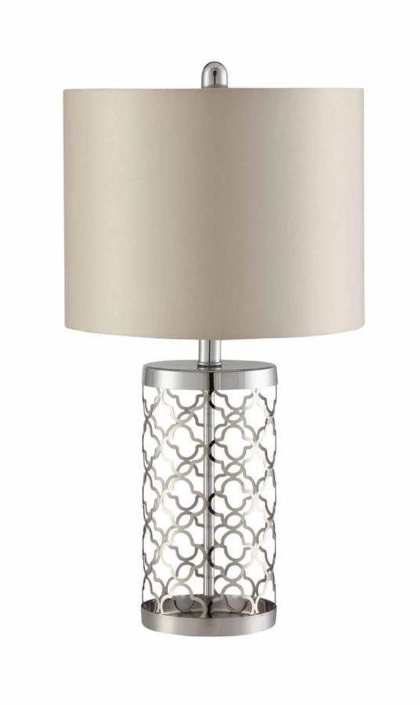 Contemporary light gold table lamp by Coaster