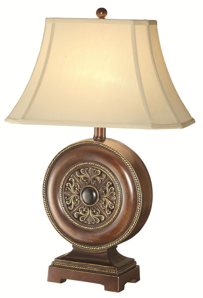 Class table lamp w/ flare shade by Coaster