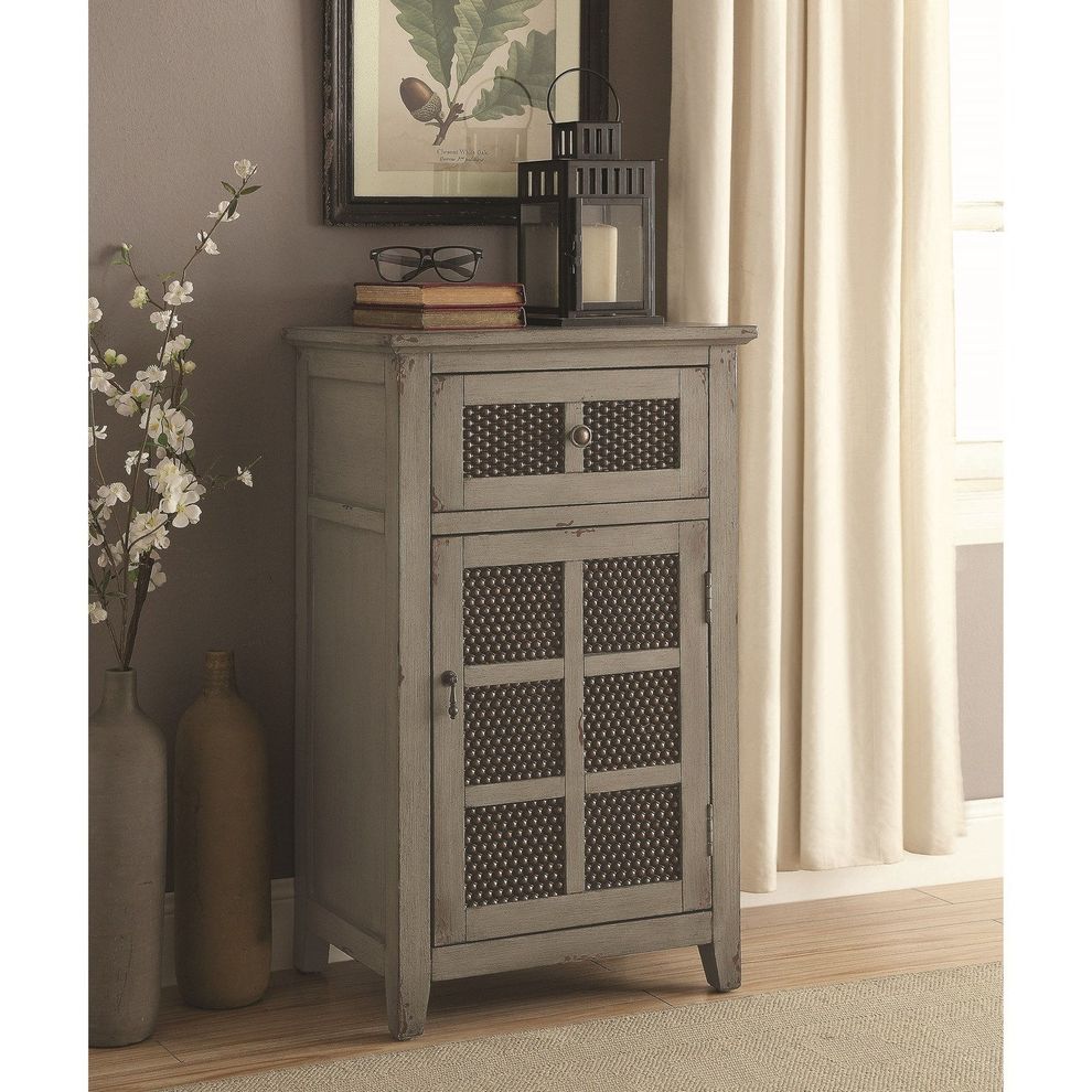 Antique gray accent cabinet by Coaster