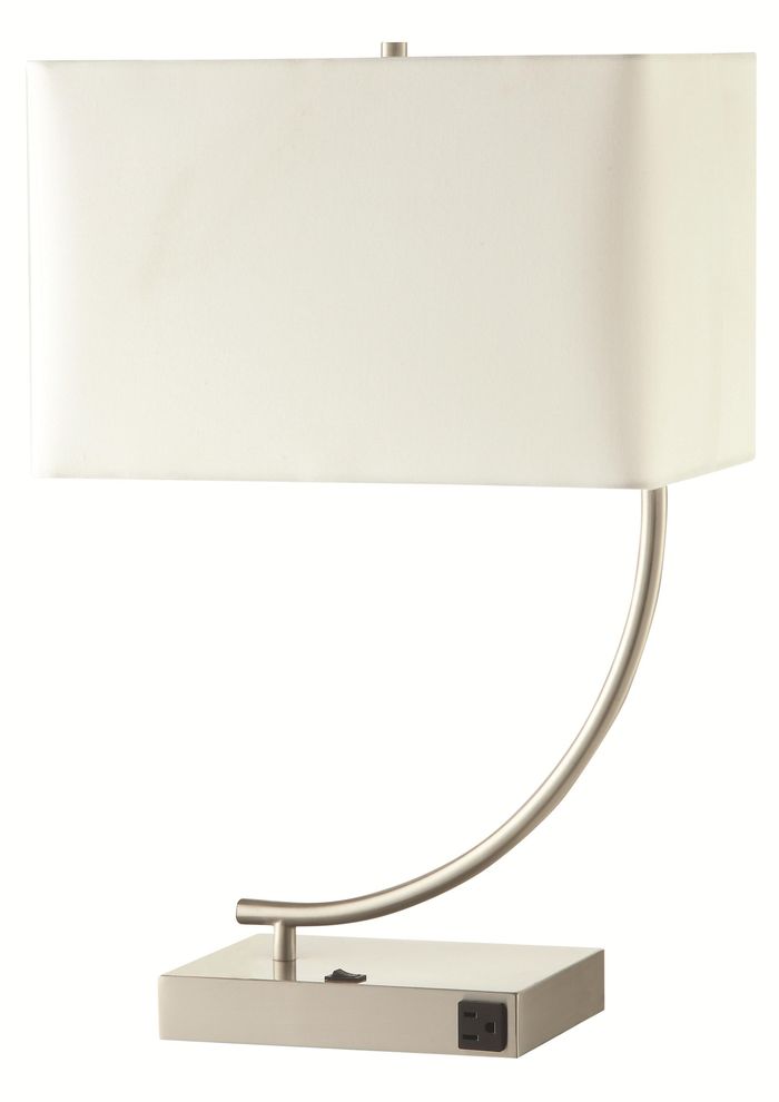 Stylish table lamp in white by Coaster