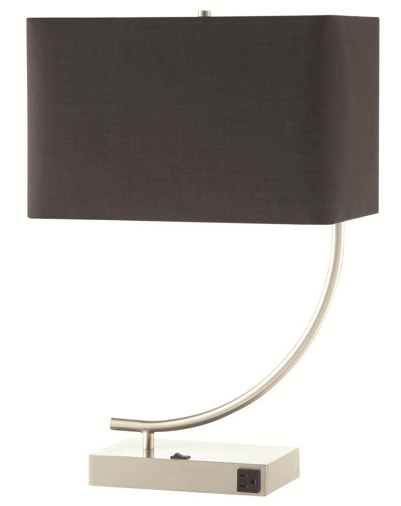 Modern stylish table lamp in black by Coaster