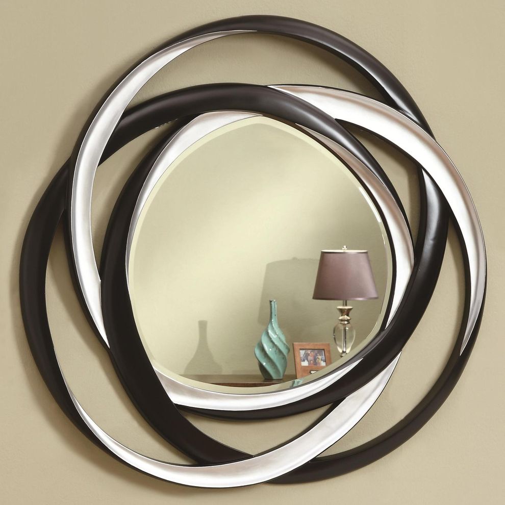 Interlinking loops design mirror by Coaster