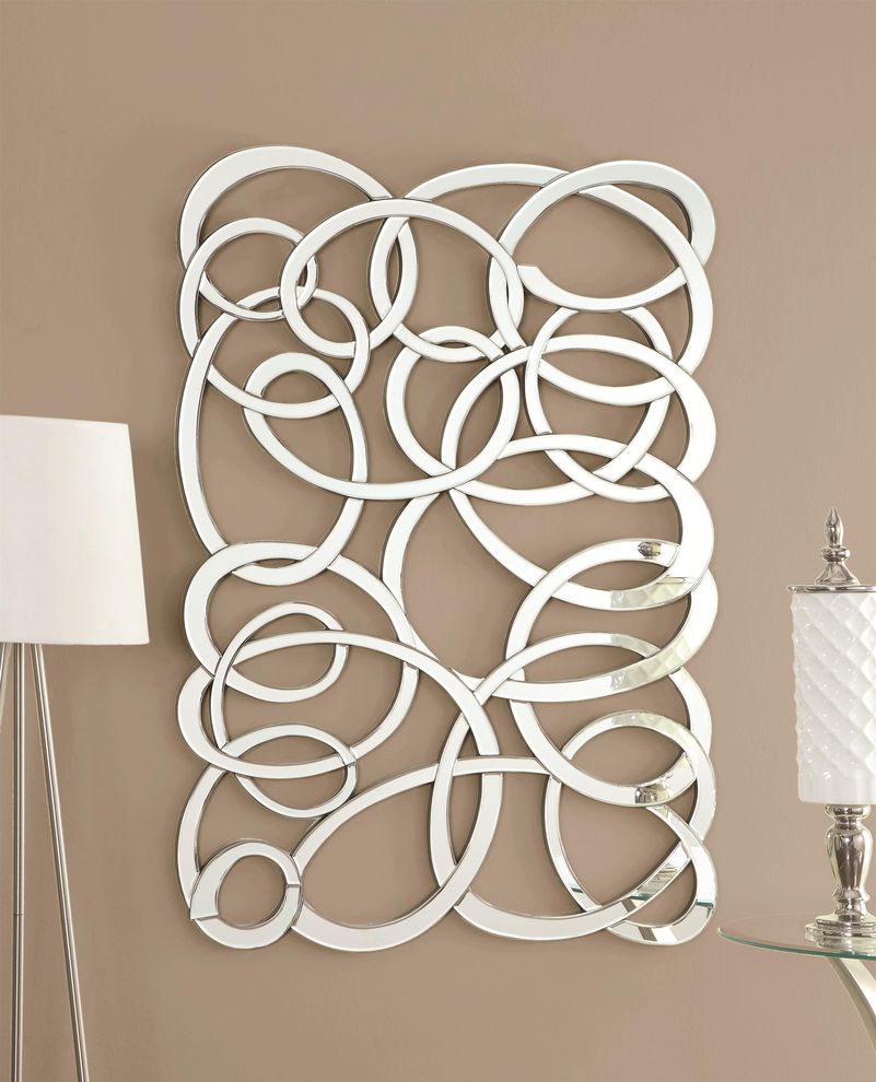 Contemporary looped mirror by Coaster
