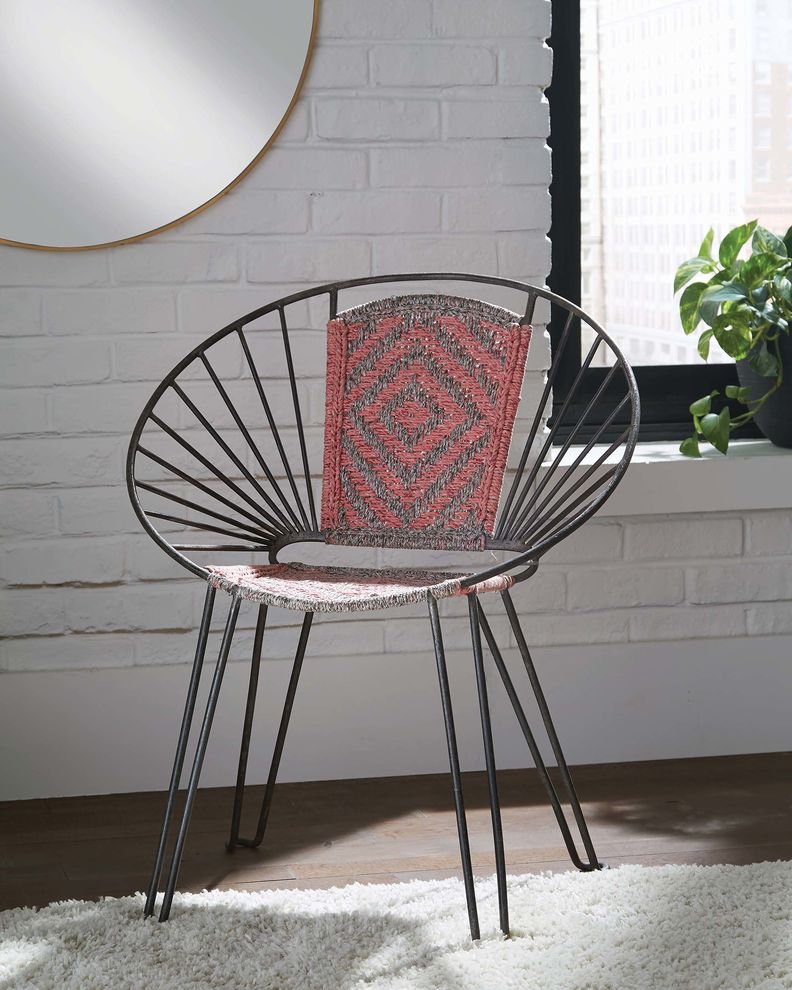 Contemporary gunmetal accent chair by Coaster