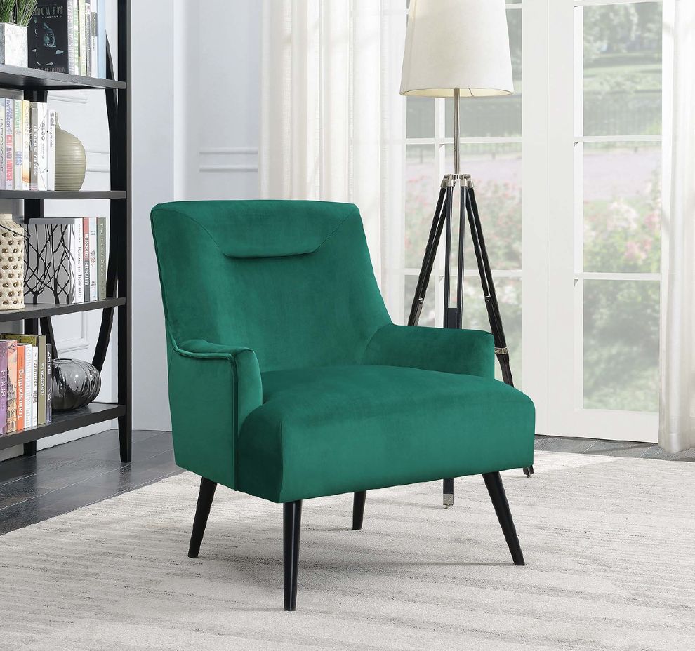 Mid-century modern green accent chair by Coaster