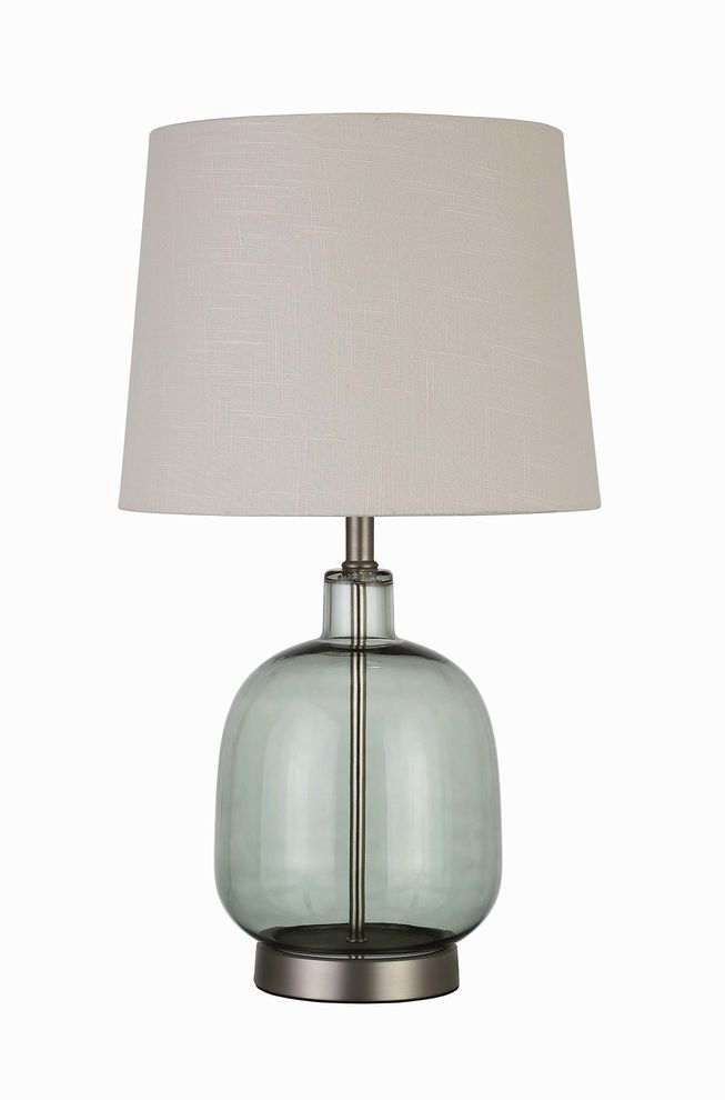Transitional green table lamp by Coaster