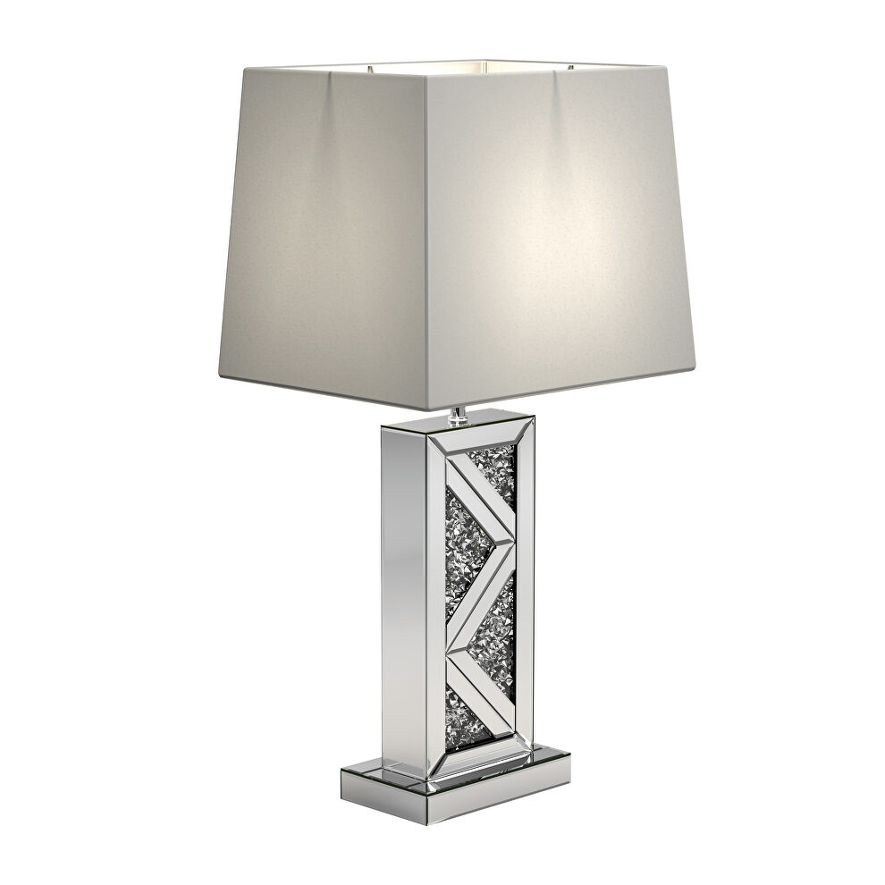 Contemporary lamp in a silver finish by Coaster
