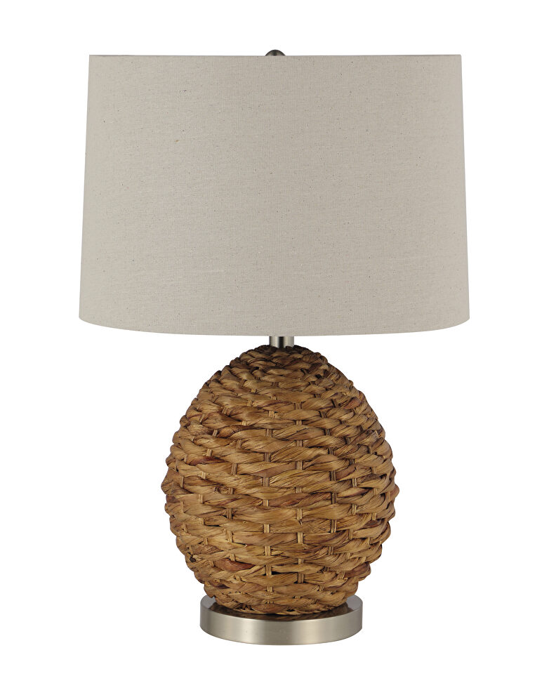 Modern rustic table lamp by Coaster