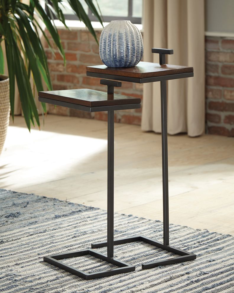 Nesting table in gunmetal by Coaster