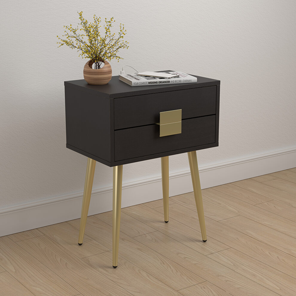 Modern accent table finished in cappuccino by Coaster