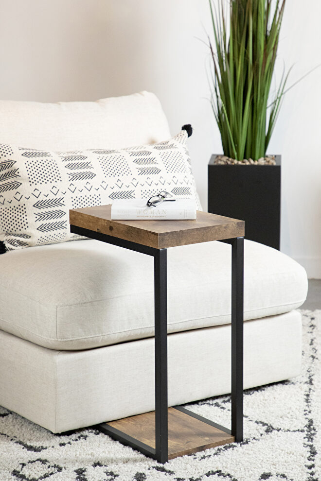 Antique nutmeg wood finish accent table by Coaster