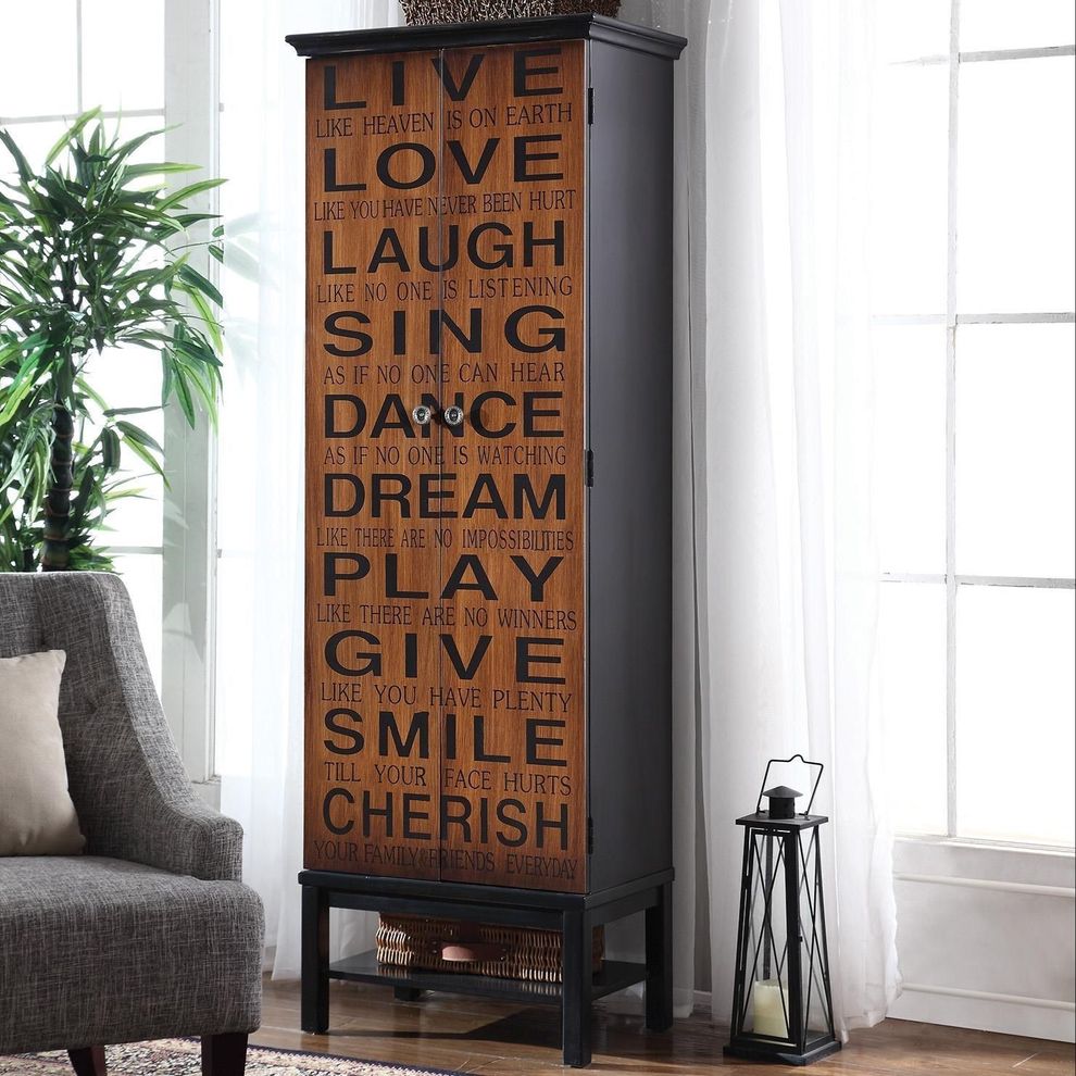 Positive words birch cabinet by Coaster