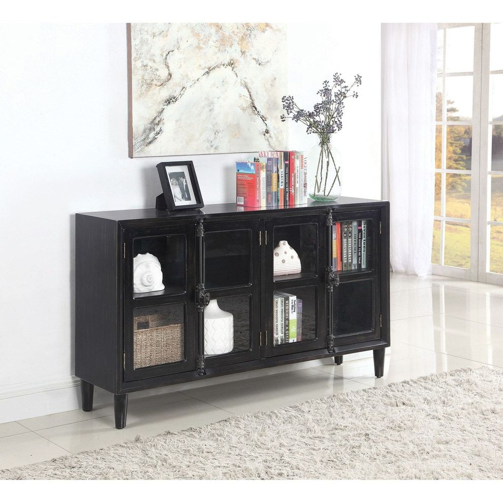 Dark gray french style accent cabinet by Coaster