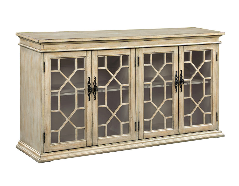 Natural light honey wood finish accent cabinet by Coaster