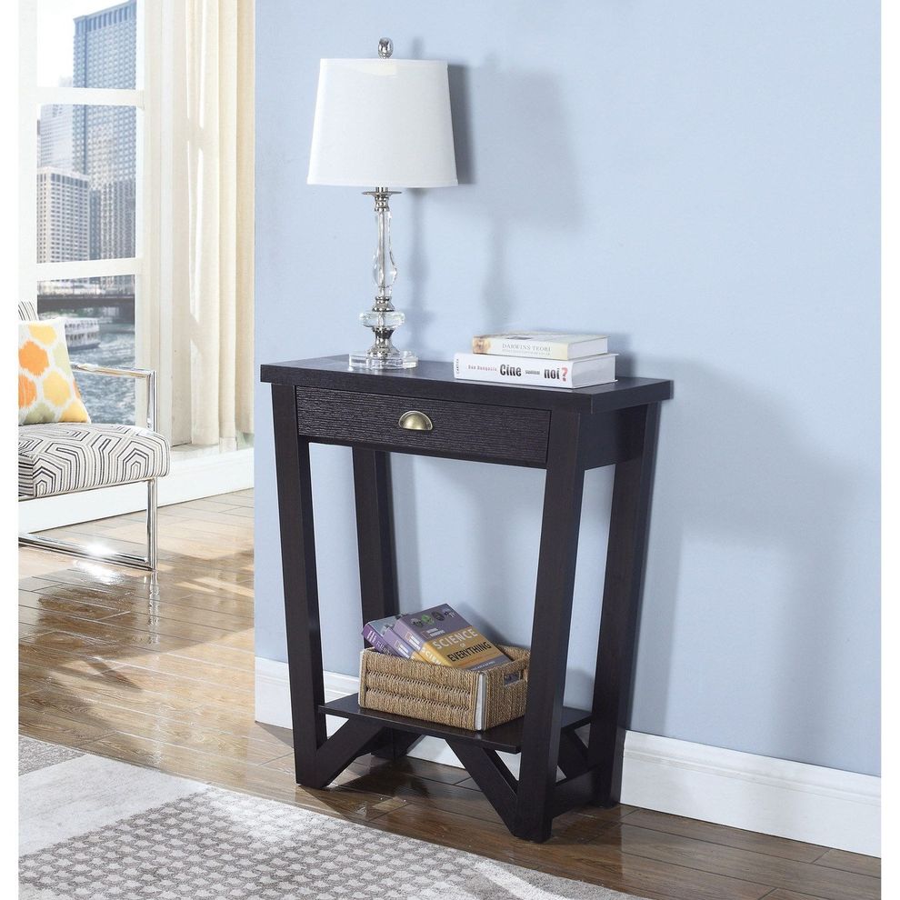 Small cappuccino display / console table by Coaster