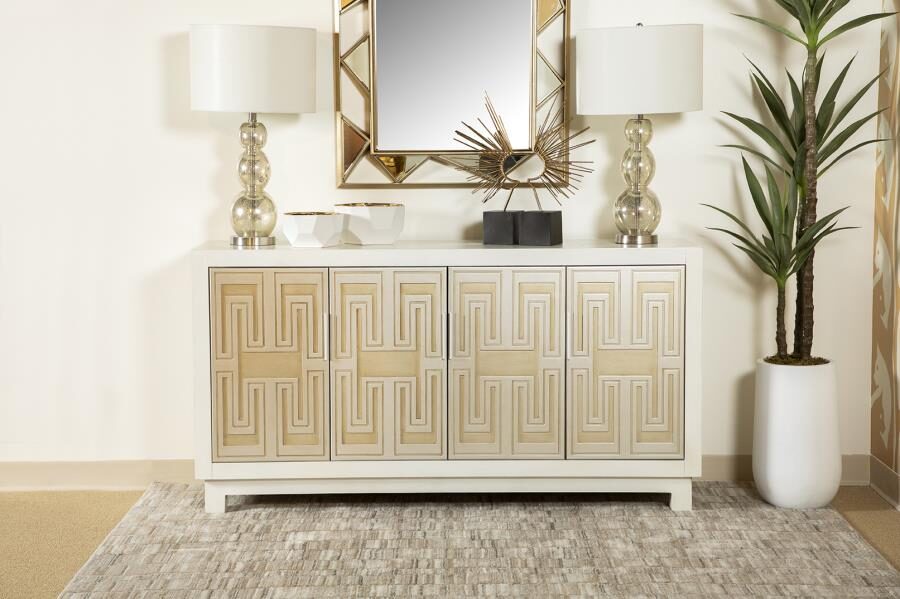 Gorgeous art deco inspired accent cabinet by Coaster