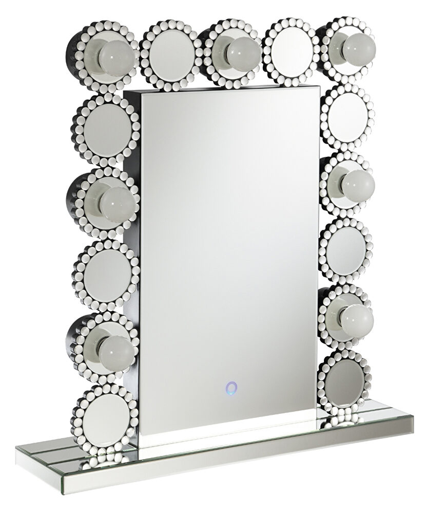 Rectangular table mirror with led lighting by Coaster