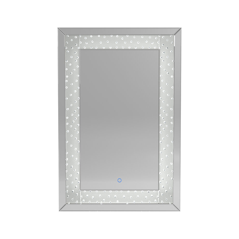 Clean lines with beveled edges wall mirror by Coaster