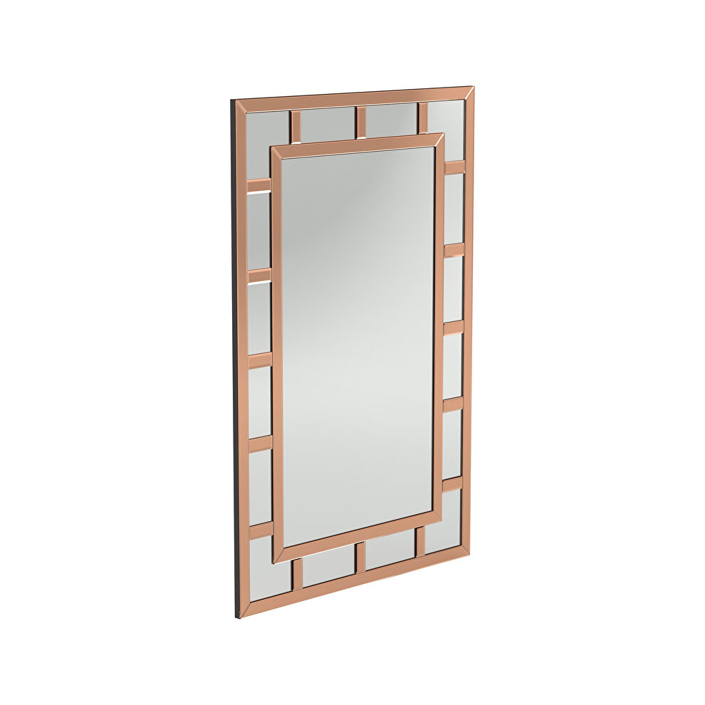 Beautiful rose gold wall mirror by Coaster