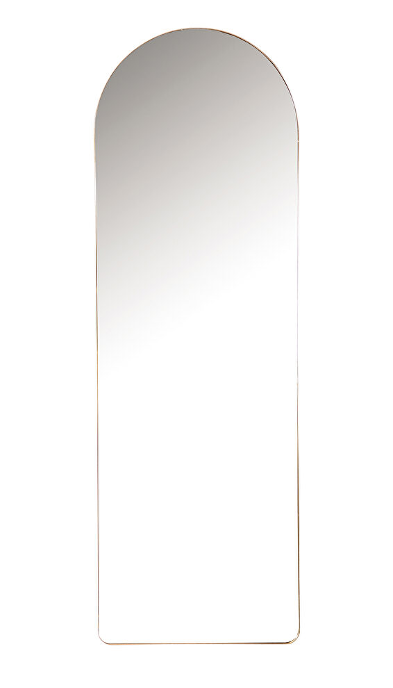 Rose gold finish mirror by Coaster