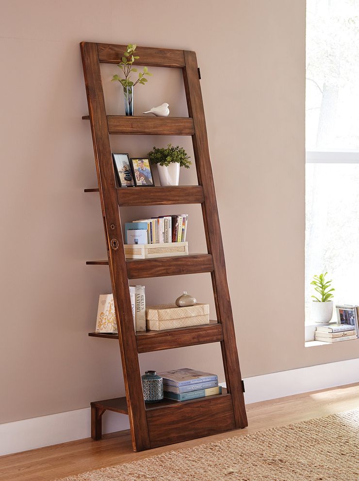 Rustic antique brown etagere by Coaster