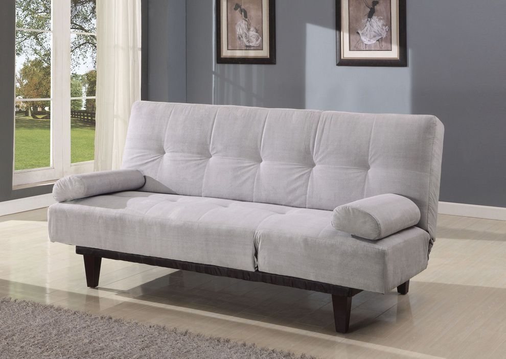 Gray microfiber sleeper / sofa bed by Acme