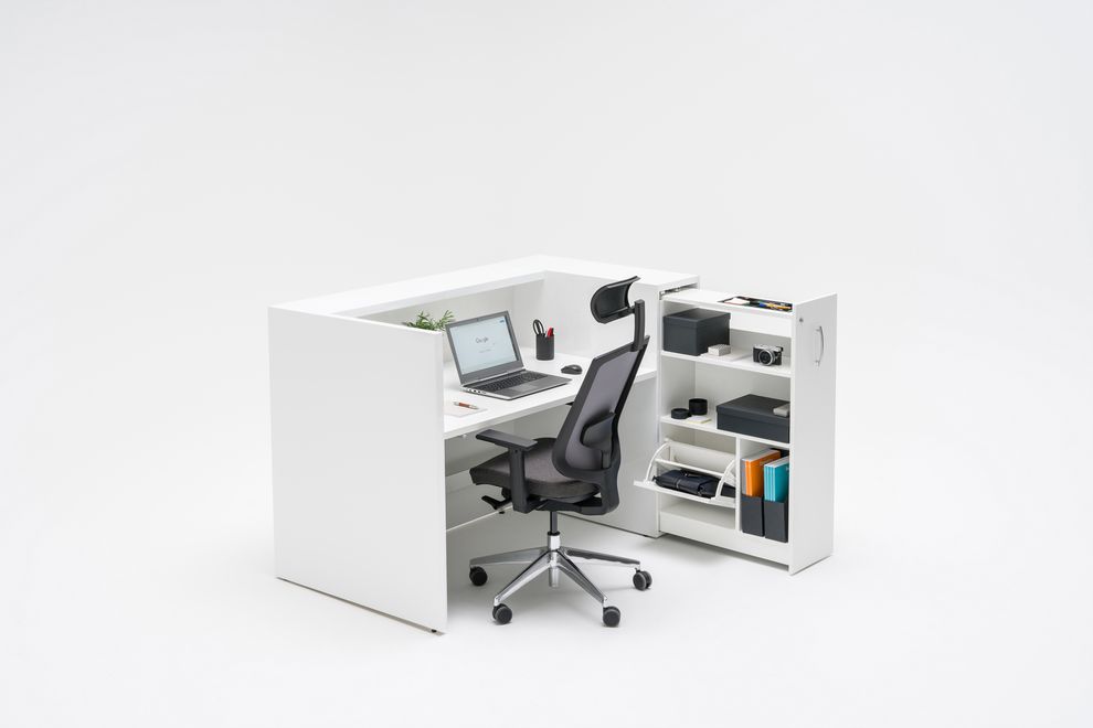 White / gray modular office reception furniture extras by MDD