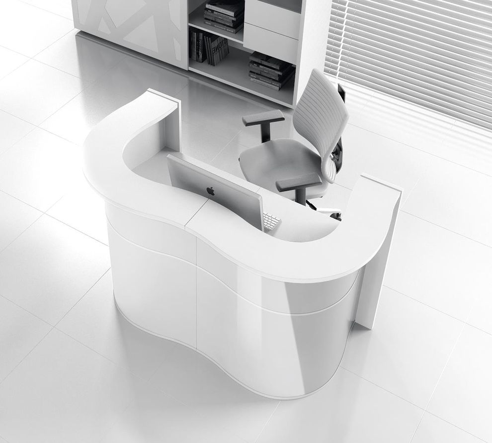 Ultra-contemporary modular office reception desk by MDD