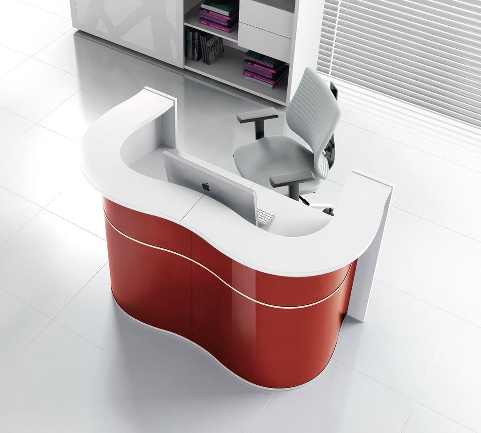 Ultra-contemporary modular office reception desk by MDD