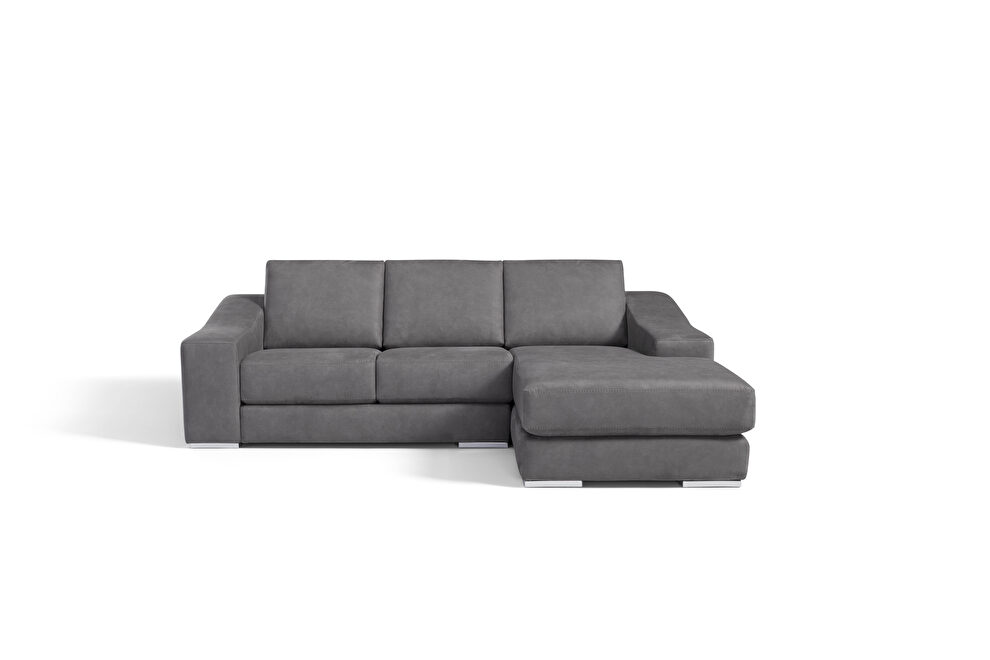 Gray fabric contemporary sectional sofa by Diven Living