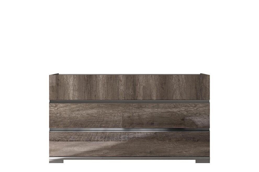 Chocolate brown contemporary dresser by Status Italy