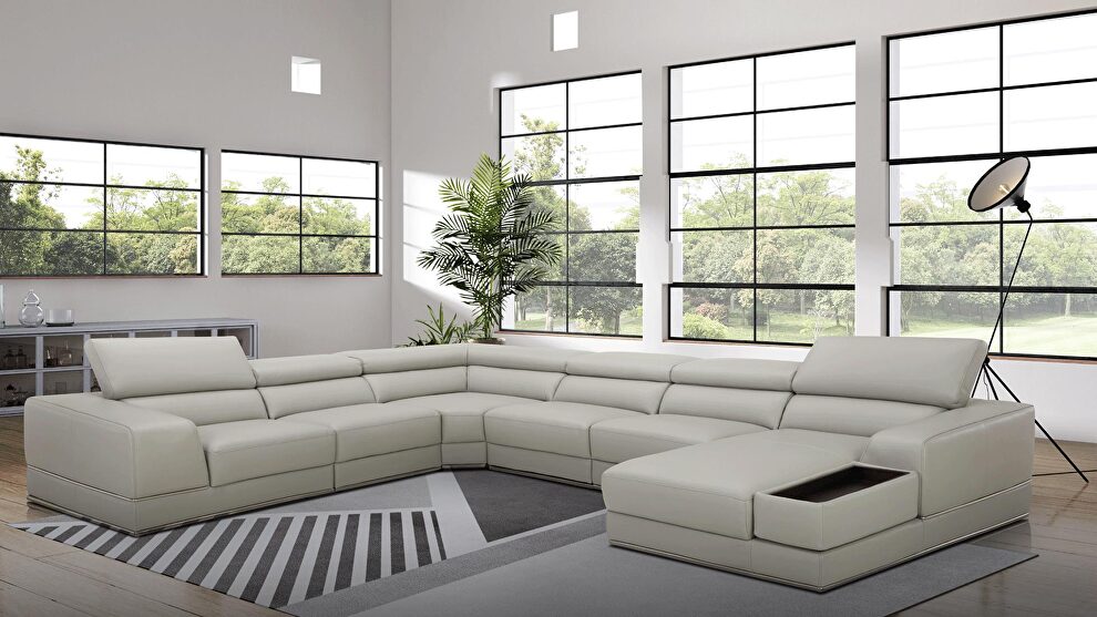 Modern leather sectional by kuka by ESF