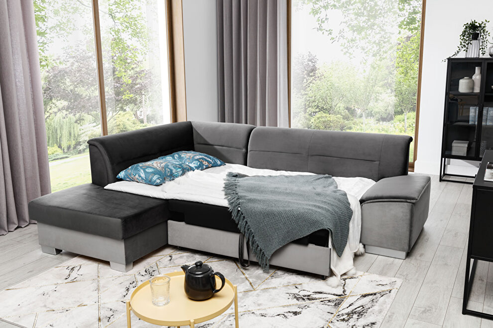 Special order contemporary sectional w/ bed by Eltap