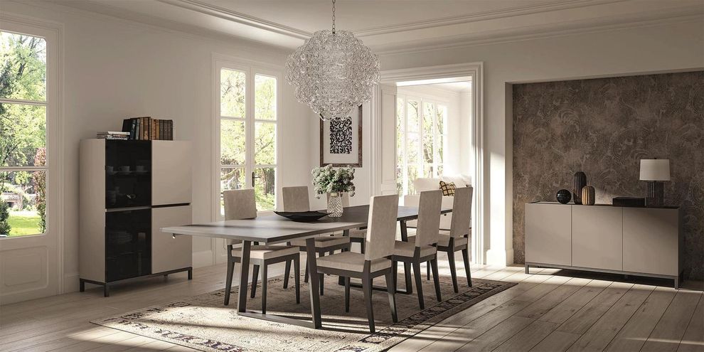 Italy-made ultra-modern dining table w/ 2 extensions by Status Italy