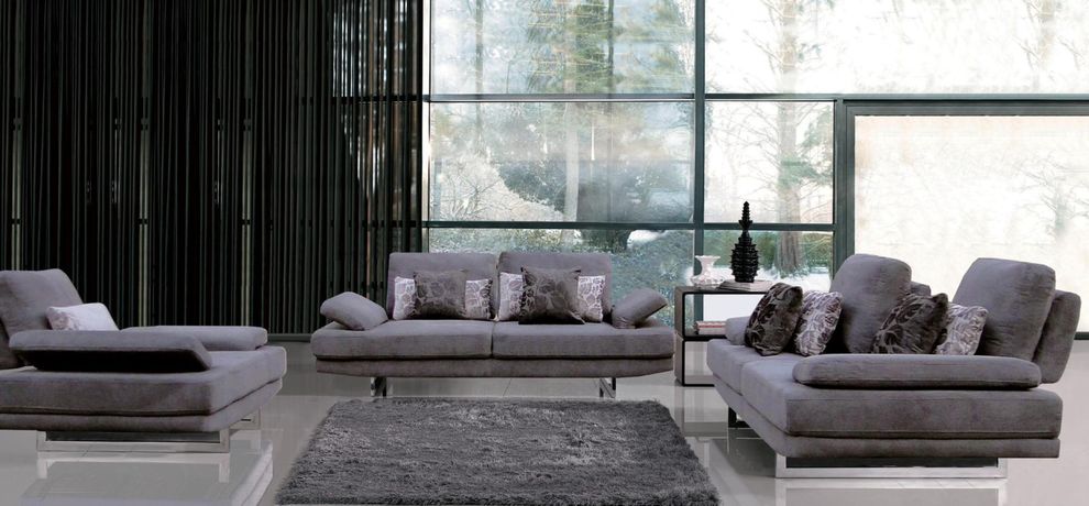 Adjustable back modern style fabric sofa by ESF