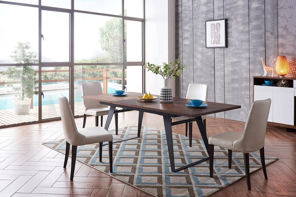 Loft style stylish table with middle extenshion by ESF