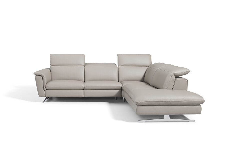 Contemporary light gray sectional sofa by Diven Living