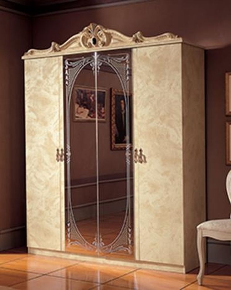 Classical style ivory 4dr wardrobe by Camelgroup Italy