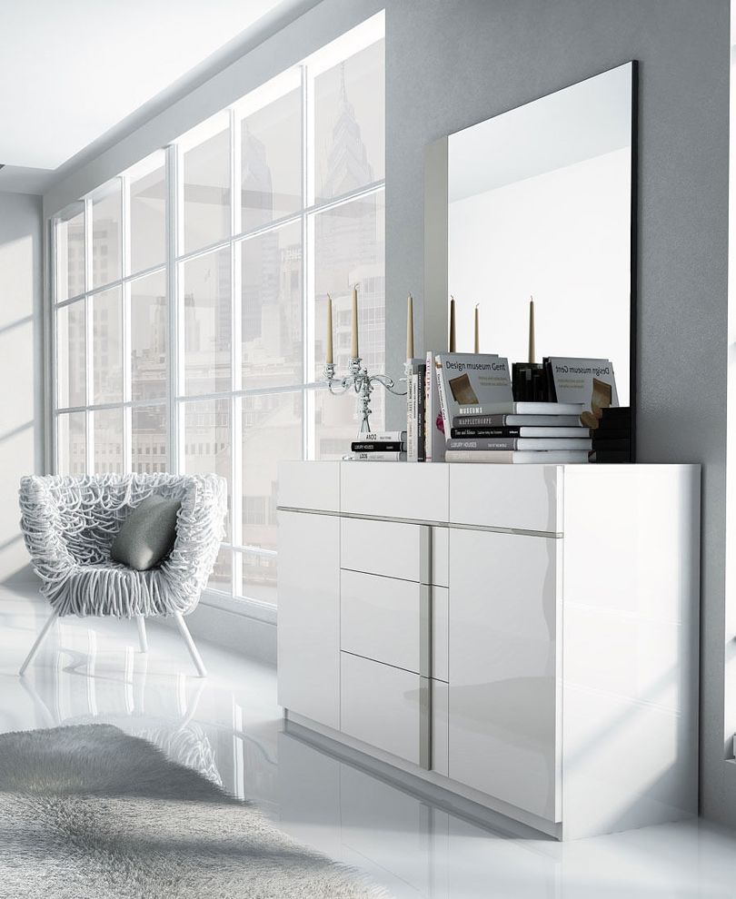 Modern designer dresser in white by Fenicia Spain