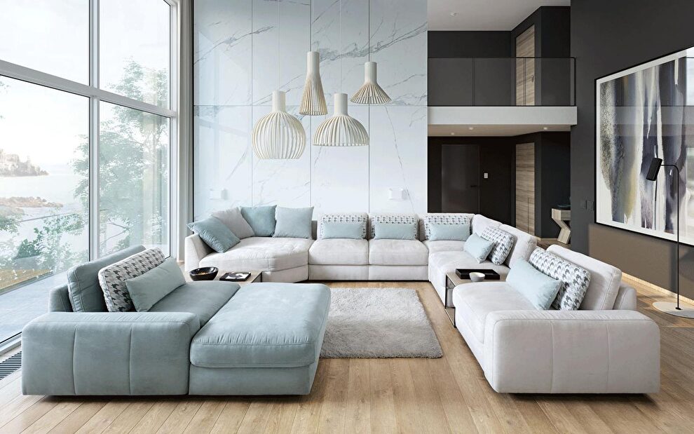 Modular special order sectional sofa by Galla Collezzione