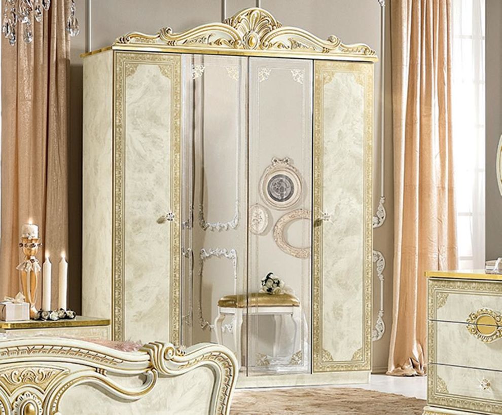 Classical style Italian 4dr wardrobe by Camelgroup Italy