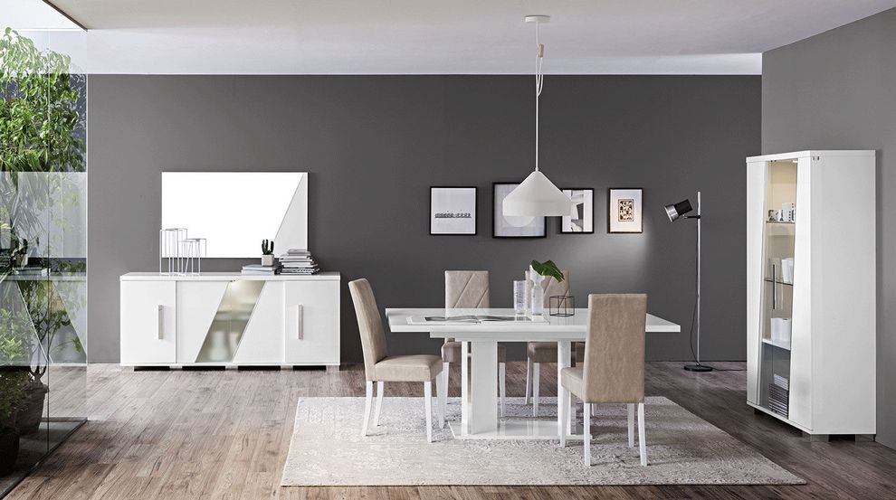 Modern Italy-made dining table in white by Status Italy