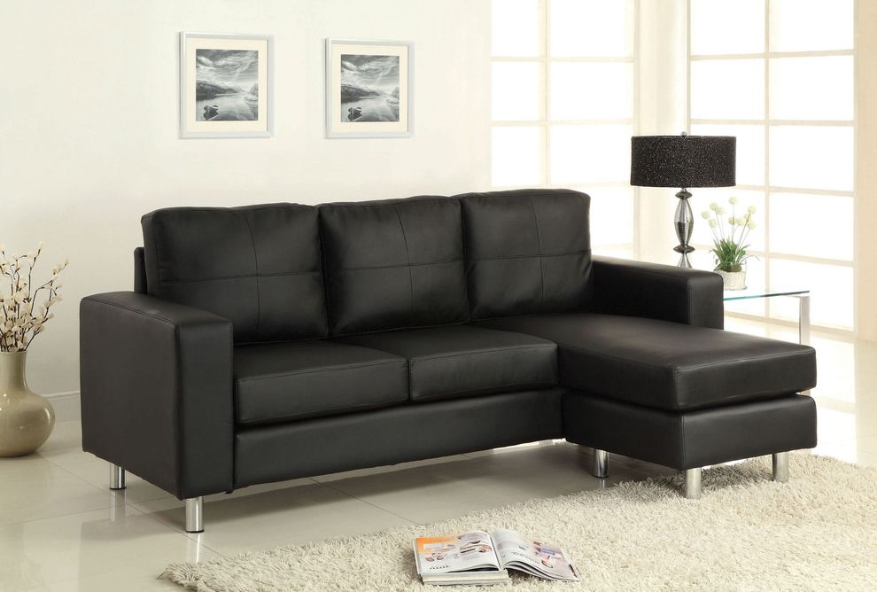 Small apartment size sectional sofa by Furniture of America
