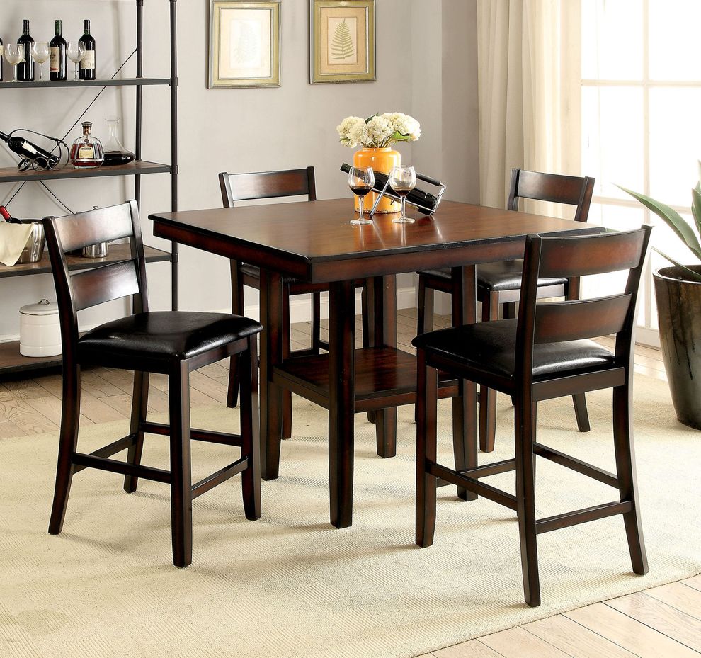 5pcs counter height dining set by Furniture of America