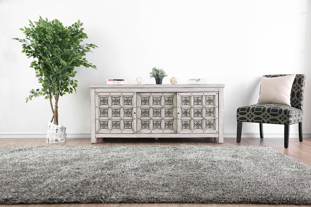 Transitional french style TV Stand/display by Furniture of America