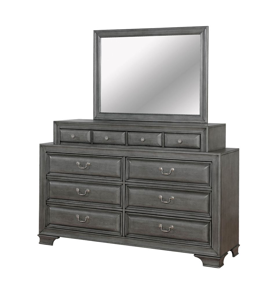 Light gray finish dresser by Furniture of America