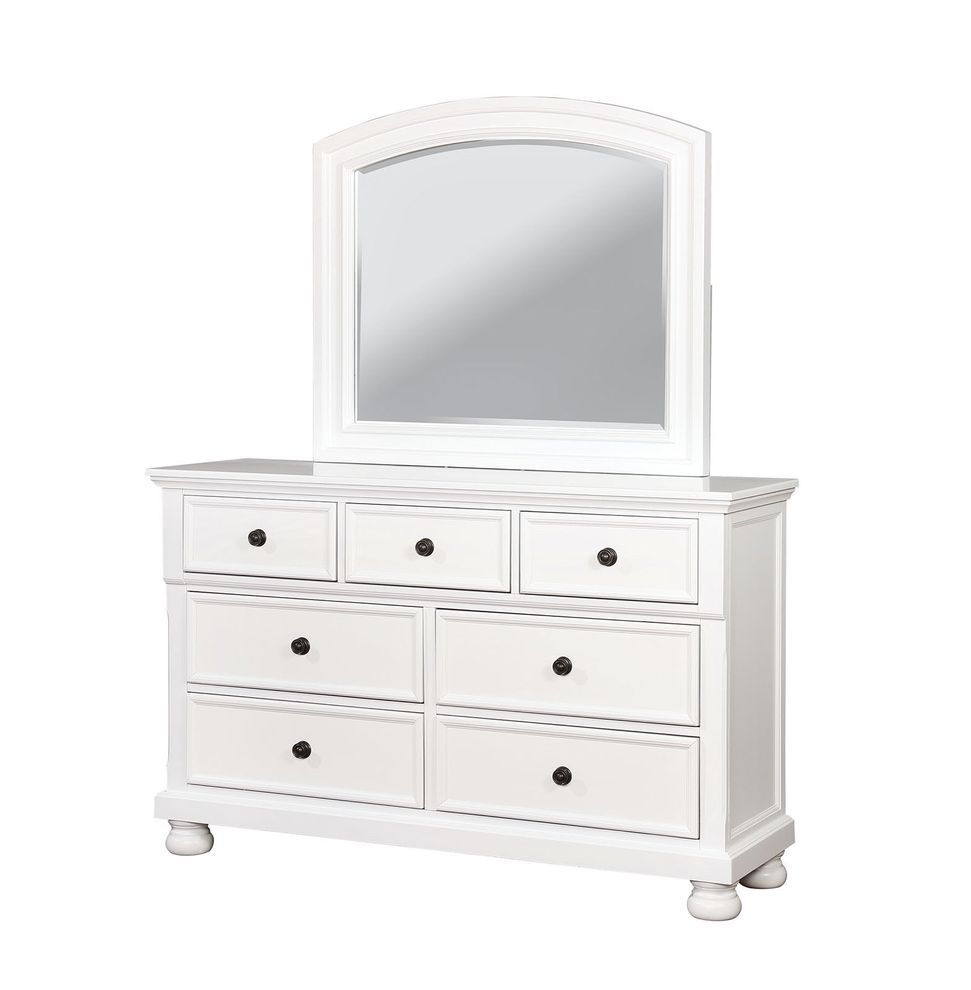 White traditional finish dresser by Furniture of America