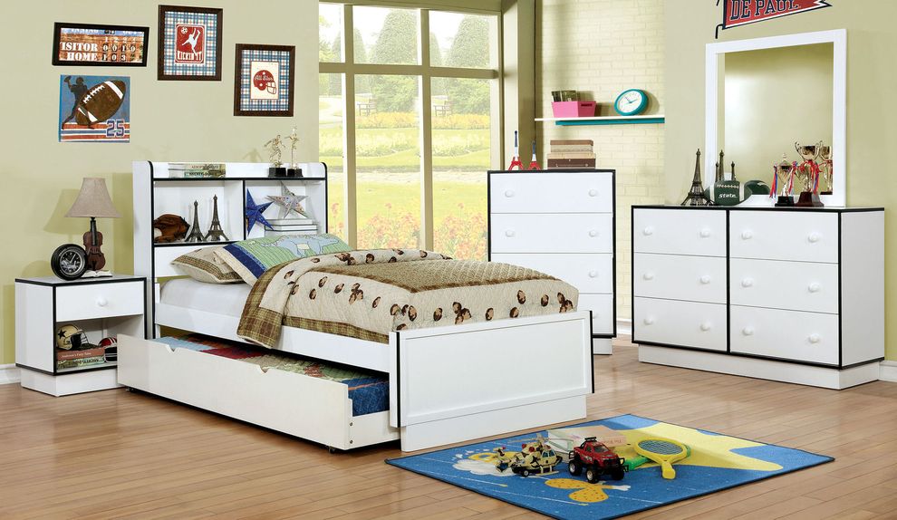 Blue & white kids bedroom set by Furniture of America