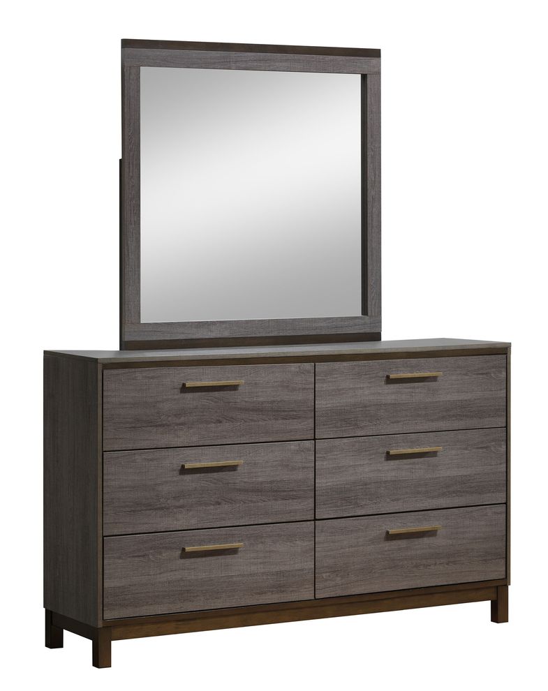 Contemporary ash gray two-toned dresser by Furniture of America