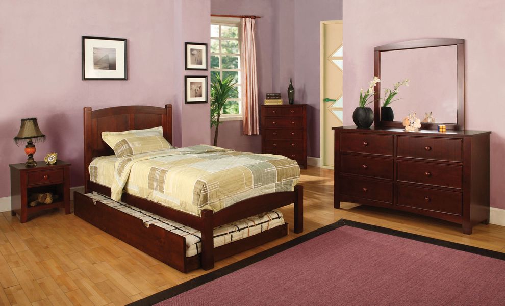 Cottage youth/kids bed style in cherry finish by Furniture of America